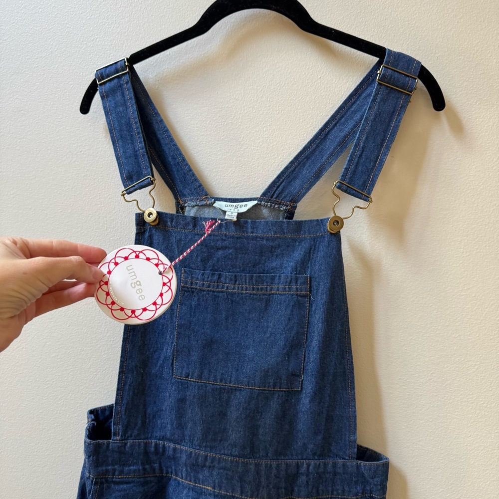 NWT Umgee Blue Overall Dress Small - Picture 4 of 13